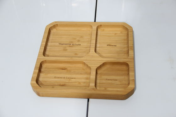 Platillos de bambú ecológicos para servir alimentos ecológicos y personalizables