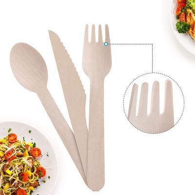 Conjunto de cubiertos de madera desechables La elección perfecta para su negocio eco-consciente