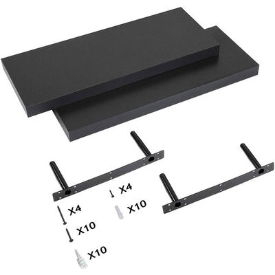 Estante flotante de madera sólida montado en la pared Gran cantidad para muebles de salón modernos