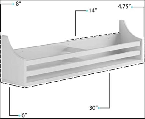 Estante de pared de madera maciza Estantes flotantes hechos a mano Estante de pared de madera montado para casa
