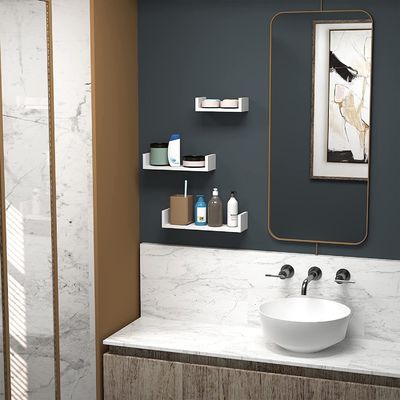 Estante de pared de madera maciza Estantes flotantes hechos a mano Estante de pared de madera montado para casa