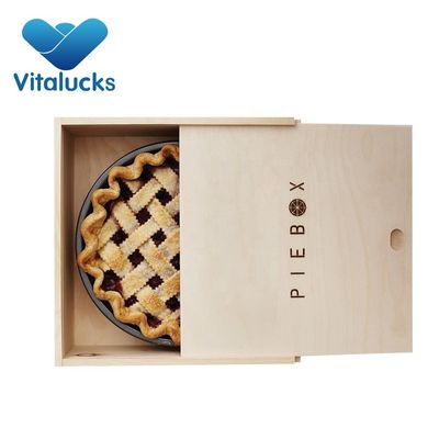 Cajas de pasteles de madera de peso ligero Pedido personalizado aceptado para envases de calidad alimentaria hechos a mano
