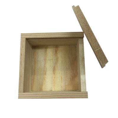 Paquete de regalo con tapa corredera Caja de madera con diseño personalizado y durabilidad