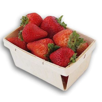 Artesanía de regalo industrial hecha a mano 4x4 pulgadas Veneer Caja de madera para la recolección de frutas y bayas
