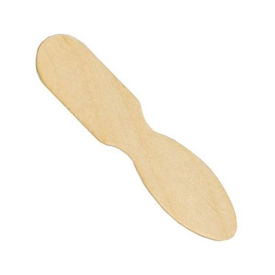 Logotipo personalizado Bastones de helado de madera Mini cucharas personalizadas de madera de abedul