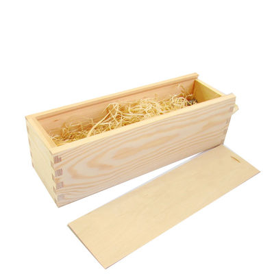 Caja de vino de madera personalizada para el embalaje de regalos de madera sólida color plano o como su color pedido personalizado