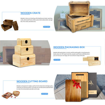 Caja de vino de madera personalizada para el embalaje de regalos de madera sólida color plano o como su color pedido personalizado