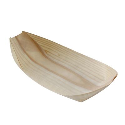 5 días de entrega Plato de sushi de madera en madera de pino Tamaño personalizado y logotipo aceptable