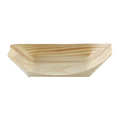 5 días de entrega Plato de sushi de madera en madera de pino Tamaño personalizado y logotipo aceptable