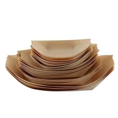 5 días de entrega Plato de sushi de madera en madera de pino Tamaño personalizado y logotipo aceptable