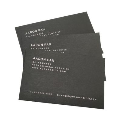 Diseño personalizado de tarjetas de felicitación de gracias Tarjetas postales con logotipo en papel reciclado