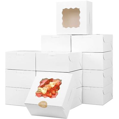 Caja de papel blanco personalizada para envases de productos reciclables hechos a mano