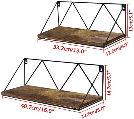 Estantes flotantes ajustables Conjunto de 2 para dormitorio baño sala de estar cocina y oficina diseño que ahorra espacio