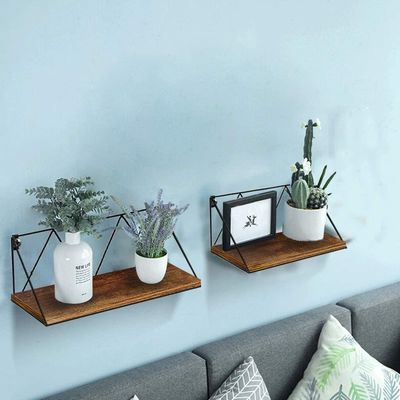 Estantes flotantes ajustables Conjunto de 2 para dormitorio baño sala de estar cocina y oficina diseño que ahorra espacio