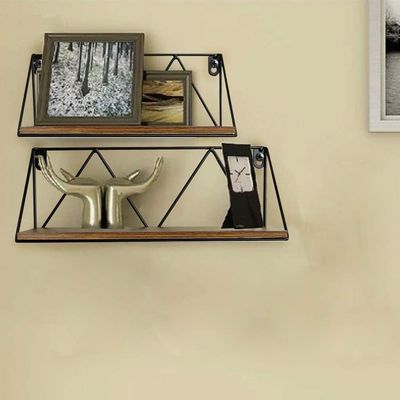 Estantes flotantes ajustables Conjunto de 2 para dormitorio baño sala de estar cocina y oficina diseño que ahorra espacio