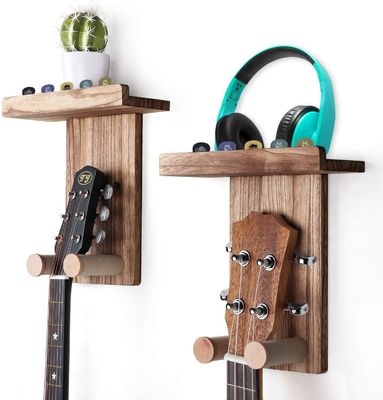 Estante de guitarra de montaje de pared personalizado para decoración del hogar Diseño de nivel único