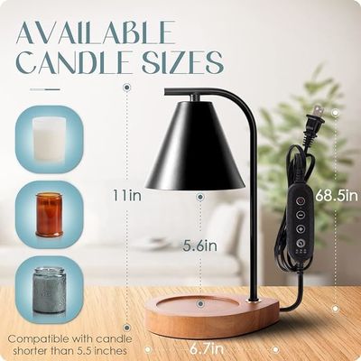 Retro Base de madera para decoración del hogar Fusión de cera para tamaño personalizado Velas de frasco pequeñas y grandes