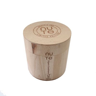 Promoción logotipo personalizado aceptable natural haya pino oke barril de madera para dulces