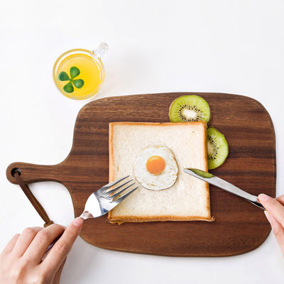 Logotipo reciclado de marca de acacia afilador de madera de tres propósitos de corte de la tabla trio