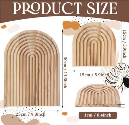 Logotipo personalizado Acceptable tablero de corte de madera en forma de arco iris para decoración de cocina en el hogar