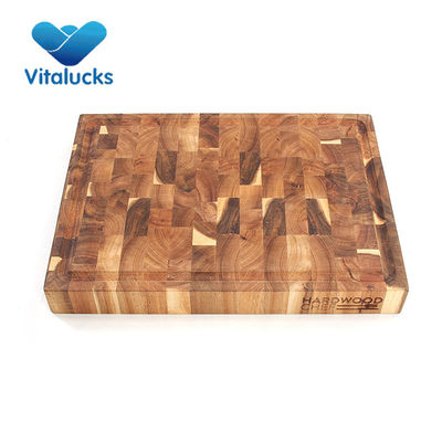 Tabla de corte de acacia de bambú y madera de olivo para cocinas profesionales con contenedores