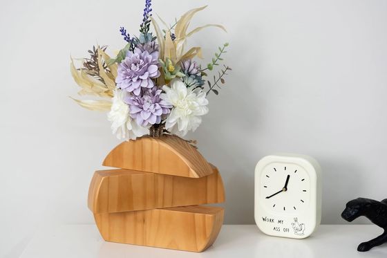 Vasa de hierba de Pampas moderna para piezas centrales de la mesa de moda