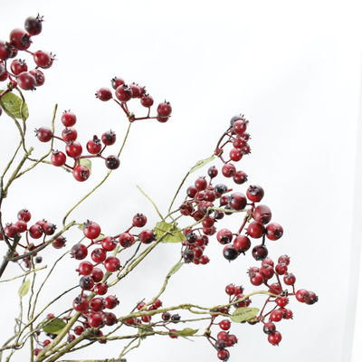 Frutos de la baya de Navidad Plantas artificiales Frutos rojos y azules para todos los festivales