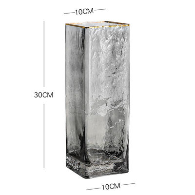 Vasa de cristal de vidrio rectangular en granel: un elemento imprescindible para bodas y otras celebraciones