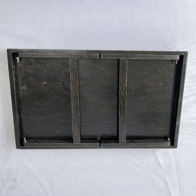 Impresión en serigrafía Desayuno natural bandeja de cama de madera con piernas plegables