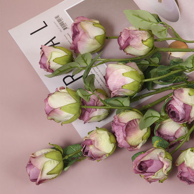 Decoración de flores de rosa de seda artificial personalizada para todos los festivales y celebraciones