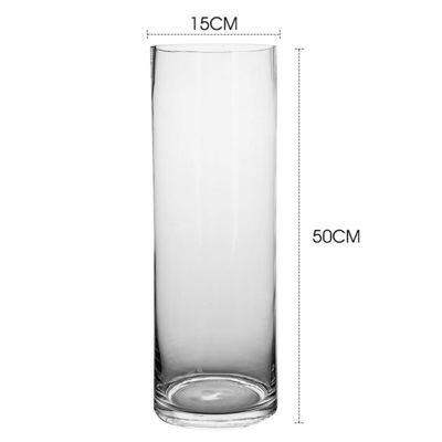 Vaso de vidrio alto de vidrio grueso y transparente para la selección de vacaciones de estilo moderno