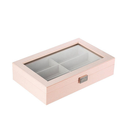 Cajas de almacenaje de regalos de corbata de madera sin terminar Logotipo personalizado Aceptable y sin costo de muestra