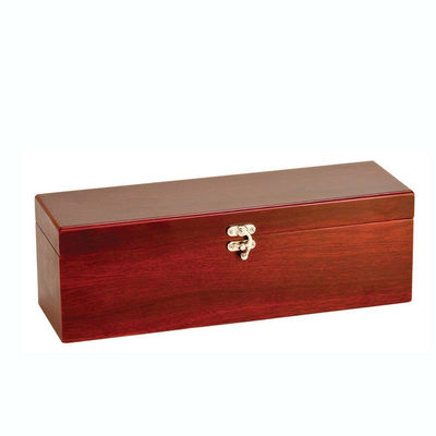 Caja de regalo de vino de impresión quemada de 750 ml para diseño de moda Construcción de madera MDF