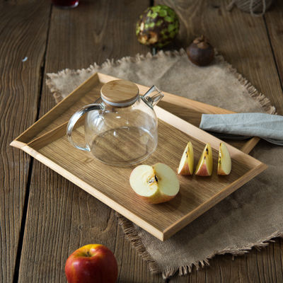 Estilo conciso bandejas de madera para servir alimentos diseños personalizados ideales para alimentos y bebidas