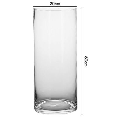 Vaso de vidrio minimalista de 60 cm de altura La combinación perfecta de estilo y función