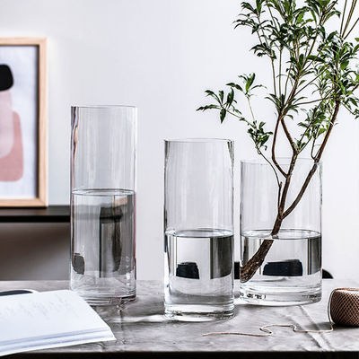 Vaso de vidrio minimalista de 60 cm de altura La combinación perfecta de estilo y función