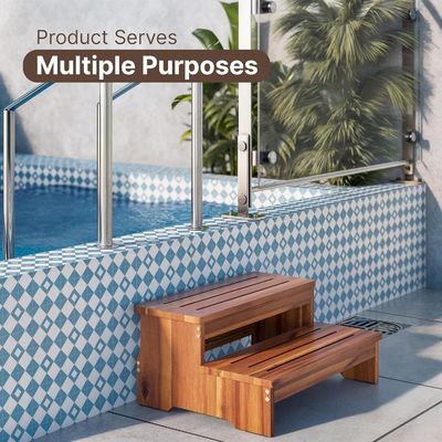 Un taburete desmontable de dos pasos para niños y adultos Impresión con láser Grabar 500 libras de peso Capacidad