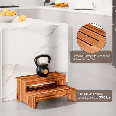 Un taburete desmontable de dos pasos para niños y adultos Impresión con láser Grabar 500 libras de peso Capacidad