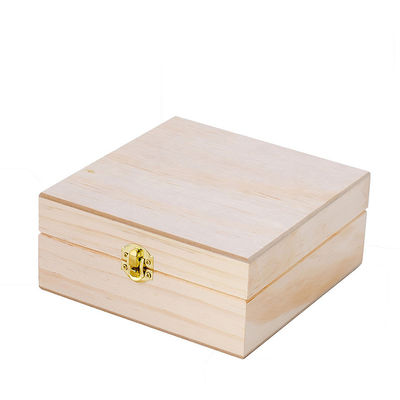 Caja de paquetes de madera con divisores para almacenamiento de aceites esenciales de gran tamaño