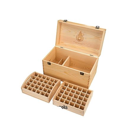 Caja de madera hecha a mano para aceites esenciales personalizable y acepta pedidos personalizados
