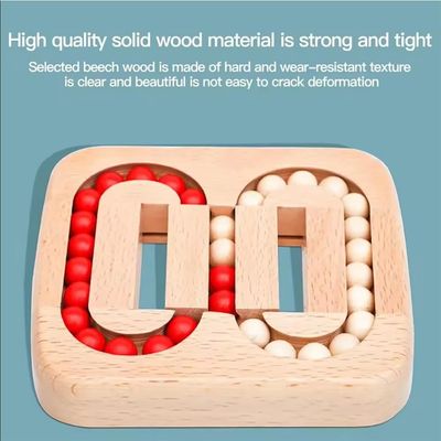 Unisex 202405 Tejas de madera Laberinto cerebral Juego para personas mayores Adultos mayores Juguetes fáciles de rompecabezas para el Alzheimer