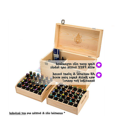 Caja de madera hecha a mano para aceites esenciales personalizable y acepta pedidos personalizados