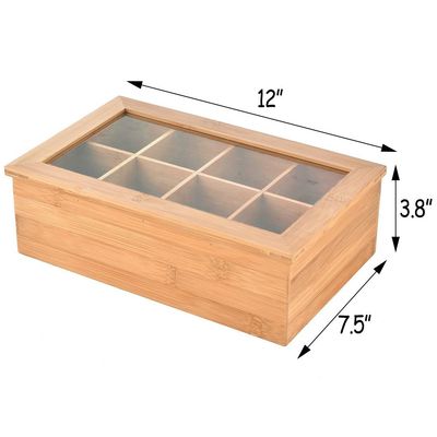 Caja de té con logotipo personalizado y color claro