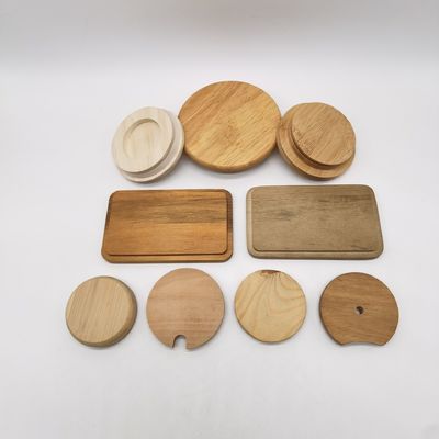 Capa de madera certificada para frasco de vidrio de 20 mm de madera de color plano y material de vidrio