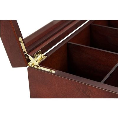 Logotipo personalizado Acceptable Pintado Eco-amigable Cofre Vintage Caja de madera Embalaje de té