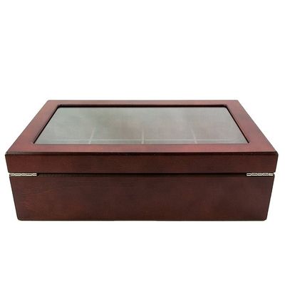 Logotipo personalizado Acceptable Pintado Eco-amigable Cofre Vintage Caja de madera Embalaje de té