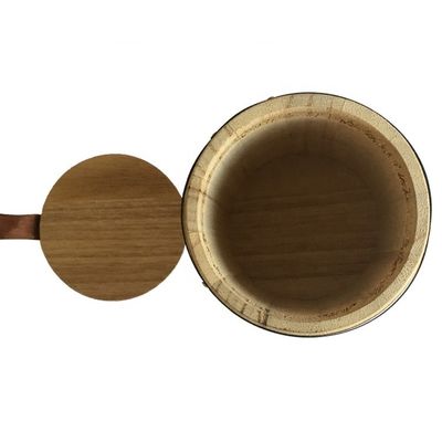 Decoración artesanal de barril de madera natural con logotipo personalizado aceptable y regalo