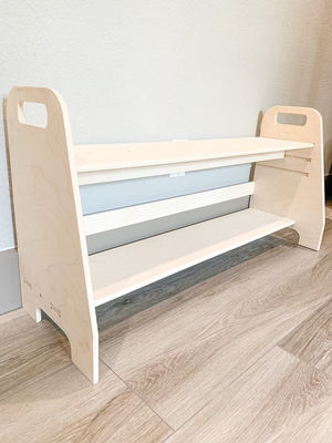 Muebles de madera Montessori desmontables para niños Banco de zapatos en sala de estar Sala de juegos