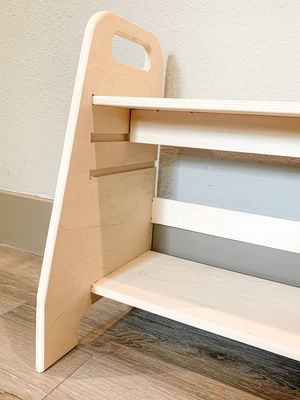 Muebles de madera Montessori desmontables para niños Banco de zapatos en sala de estar Sala de juegos