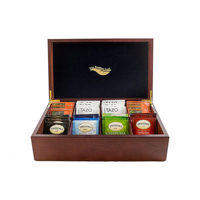 Delicado estilo vintage moderna pequeña caja de té de madera hecha a mano y pedido personalizado aceptado